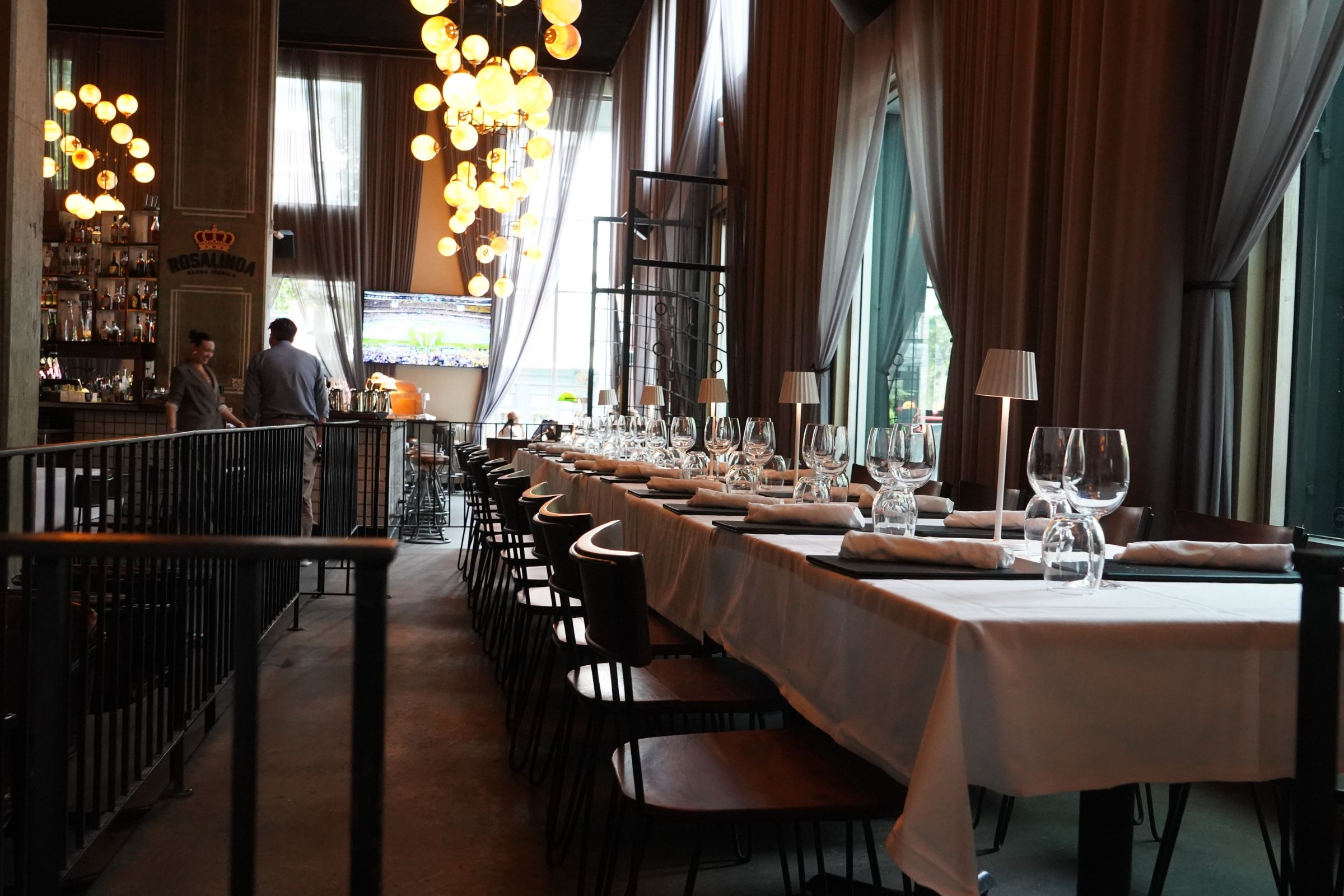 The Stage semi-private dining area at Social Corner Yaletown